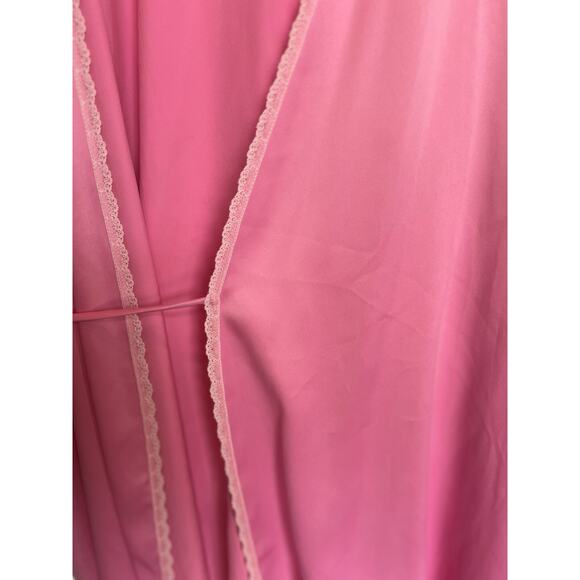 Vintage Victoria's Secret Lace Satin Penquoir Robe Cami Slip Dress Size S Set - Picture 5 of 16